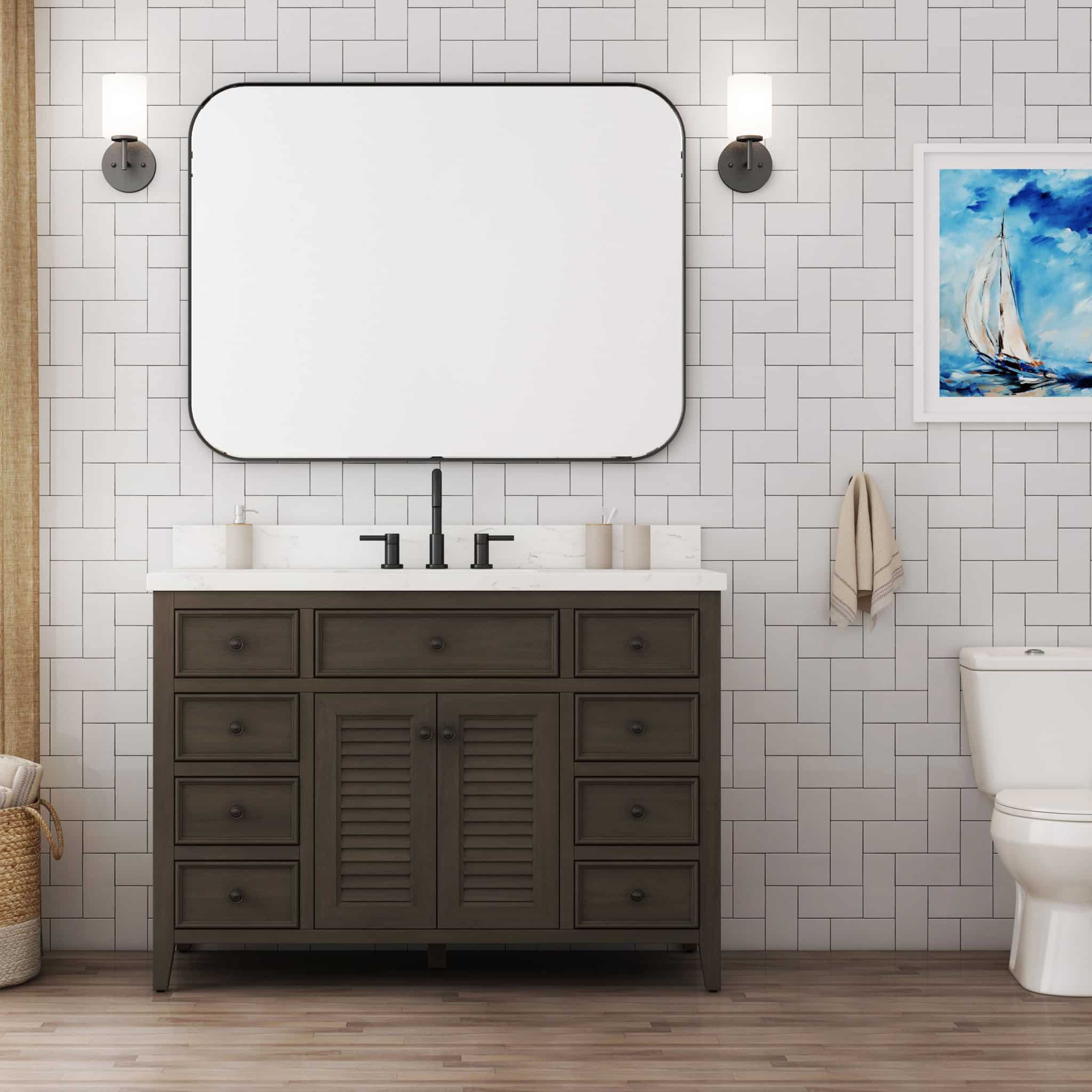 Newry 48" Vanity - Brown Finish
